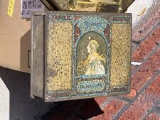 1920's Whitman's Salmagundi Art Nouveau Mosaic Tin Candy Trinket Box Rare picture