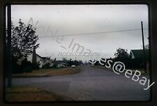 1966 View from Car Sequim WA Quiet Residential Street Cars Kodachrome 35mm Slide picture