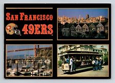 Vintage post card 5 3/4 x 4 1/8 inch San Francisco, California  49ers picture