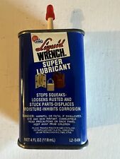 Vintage LIQUID WRENCH SUPER Lubricant Collectible Can-GUNK-Shop-Home NOS Unopene picture