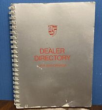VINTAGE 1991 Porsche Dealer Directory Spiral Bound Book - 90s Collectible USA/CA picture