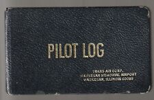 Pilots Log  Book Trans Air Corp Waukegan  Illinois 1974 Standard Model Kp9 picture