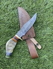 10 Inch Custom made Hunting Knife/ Ram Horn Handle CK7max picture