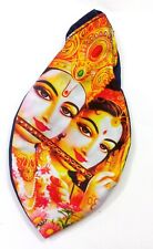 Beautiful Radha Krishna Gaumaukhi Bag Religious Printed Jholi Prayer Hindu picture