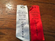 1939 LONG BRANCH NJ HALLOWEEN MARDI GRAS COSTUME  1st & 2nd Place AWARD RIBBONS picture