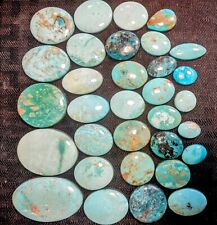 540ct. 32pc. Various Arizona, Mex Mines Turquoise Cab A Few Flaws, All Backed picture