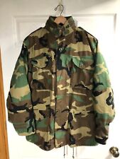 US Military Cold Weather Field Coat/Jkt Camo DLA100-91-C-0371 Medium Long picture