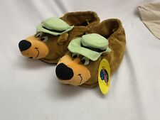 Vintage Hannah Barbara Yogi Bear Plush Slippers New With Tags Size: Men’s 12 picture