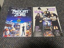 1 TWILIGHT ZONE, AND 1 ADDAMS FAMILY PINBALL PROMO FLYERS UNCIRCULATED picture