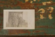 Antique Railroad Workers Train Photograph Post Card picture