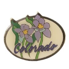Vintage Colorado Columbine State Flower Travel Souvenir Pin picture