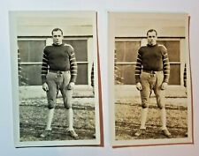 (2) RPPC of Vintage Football Player - Same Photo - Football Postcards picture