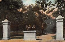 Lafayette Indiana~Cannon Guards Entrance Gate to Civil War Soldiers Home~1908 PC picture