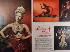 1950 Original Esquire Art Article SONG OF INDIA Sujata Asoka Dancers picture