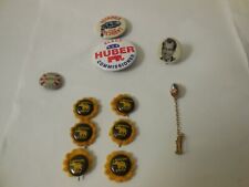 Vintage Lot of Presidential Button/Pins & Other Items - Lot of 11 picture