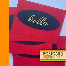 Set Of 5 Unused Postcards Hello Greeting Everyday Postcrossing Lot Pile Original picture
