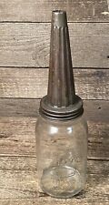 Vintage Antique Dover No 80 Oil Bottle Spout & Kerr Mason Jar picture