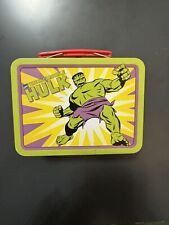 The Incredible Hulk Marvel Comics Mini Lunchbox Tin Box 1998 90's ~5.5
