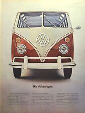 Volkswagen Van Station Wagon Sales Since 1950 Vintage Print Ad 1965 picture