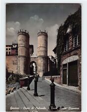 Postcard Soprana Gate Towers, Columbus House, Genoa, Italy picture