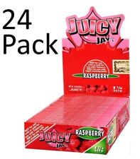 Juicy Jay's Raspberry 1 1/14 Rolling Papers Wraps 24 Packs~Cigarette Paper picture