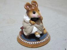 Wee Forest Folk C-1a C-01A Cinderella's Slipper Retired Girl Mouse Trying on picture