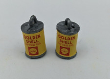 Golden Shell Motor Oil Vintage 3/4” Charm Advertising Premium Miniature Prize picture