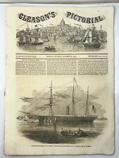 Vintage Gleason's Pictorial - Oct 18 1851 - News - Travel - Portraits - New York picture