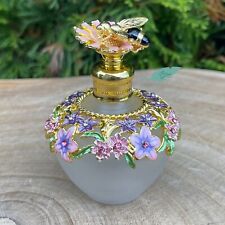 Bumblebee Vintage-Style Perfume Bottle Metal Glass 40mL picture
