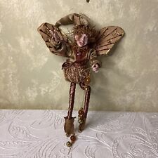 VTG Golden Fairy Doll Posable 12
