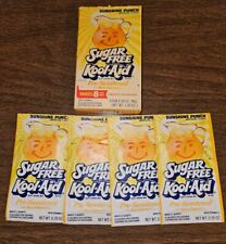 Vintage 1980's Kool Aid Sugar Free Sunshine Punch Box With 4 Packets picture