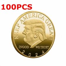 100Pcs 2024 Donald Trump Coin Keep America Great EAGLE President Challenge picture
