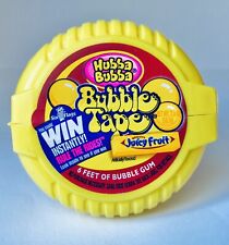 Vintage 2003 Hubba Bubba BUBBLE TAPE Gum Container candy 3” Amurol SIX FLAGS picture