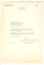 LOUIS B. MAYER - TYPED LETTER SIGNED 10/27/1953 picture