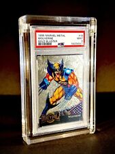 1995 Fleer Marvel METAL WOLVERINE GOLD BLASTER #18 PSA 9 MINT X-Men MCU Logan picture