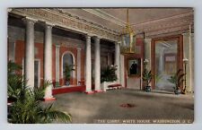 Washington DC-The Lobby, White House, Antique, Vintage c1917 Souvenir Postcard picture