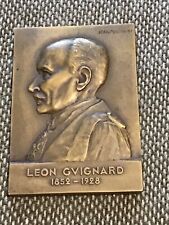 Medal Bronze Leon Guignard jura 1928 Savant And Pharmacist Prof.à Lyon Paris picture