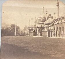 1860s Stereoview Royal Pavilion & Garden Brighton England UK picture