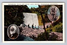 Minneapolis MN-Minnesota, Minnehaha Fall, Stone Arch Bridge, Vintage Postcard picture