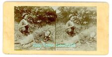 Humor/Comic - BOY PLAYING TRICK - c1880s Black Americana Stereoview N Word picture