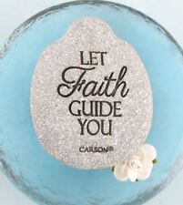 Let Faith Guide You Angel Token Worry Worrying Stone Praying For Anxiety #C13874 picture