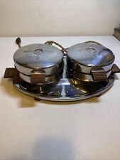 Vintage Dominion Chrome Double Waffle Maker Works  picture
