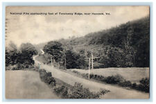 1924 National Pike Approaching foot of Tonoloway Ridge Near Hancock MD Postcard picture