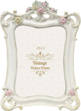 5x7 Inch Vintage Picture Frame Elegant Antique Photo Frames with Glass Front ... picture