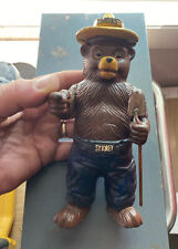 Smokey the Bear Piggy Bank Patina Collector 2+LB Patina Grizzly Smoky Cast Iron picture