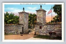 St Augustine FL-Florida, Old City Gates, Antique, Vintage Postcard picture