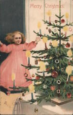 Christmas Children 1905 Child Excited About Christmas Tree: Merry Christmas picture