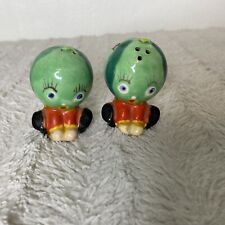 Vintage SALT & PEPPER Shakers Set Anthropomorphic Watermelon Heads Made In Japan picture