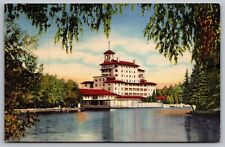 Pikes Peak Region Colorado Co Vista Of Broadmoor Hotel From Lake Unp Postcard picture