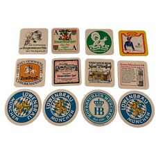 12 Vintage German Beer Coaster Schultheiss Bier Coasters Germany Bar Ware Gift picture